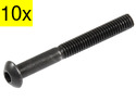 1135074-10 Hex. Socket Screws M4x35 SORT 10 stk.