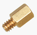 MOTHERBOARD-SPACER-6,3 Brass Screw Thread PCB Stand-off Spacer, 6,3mm, 1 stk.