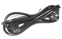 NKSK200SGW Power Supply Cable 2m Black Angled