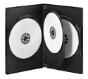 DVD-56 Hård plast DVD-fodral til 6 DVD'er, sort, 5-pak