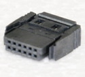 ERNI214345 12 way type B IDC socket w/clip,1.27mm