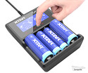 XTAR-VC4 Batterilader Universal, HD LCD skærm, USB - Batterioplader Universal oplader til batterier med hd lcd skærm, USB