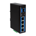 NS204 Industrial Gigabit Ethernet Switch, 4-Port 1000 Mbps + 1 port SFP