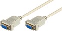 AK-610100-018-E SUB-D Nullmodem-kabel, 1,8m