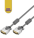 W52625 DVI-D dual link kabel, han/han, HQ, 10 meter