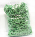 07-01-7433-0100 Elastikker, 3 x 1,5mm, Ø:40mm, flad, grøn, 100g - pose elastikker flade grønne diameter 40mm, 100 gram