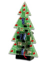 MK100 Byggesæt: Blinkende juletræ, 16 lysdioder - Byggesæt blinkende juletræ med 16 lysdioder højde på print 100 millimeter