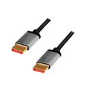 CDA0106 DisplayPort cable, DP/M to DP/M, 8K/60 Hz, alu, black/grey, 3 m