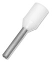 E07508-WHITE Terminalrør for 0,75mm² White/Hvid