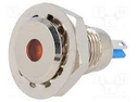 GQ12F-D/O/12 LED indicator Orange 12VDC IP67