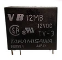 VB12MB 2 x slutte relæ 12VDC 5A 200R, PCB