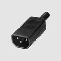 GST749 IEC Power Connector C14, Straight/skrue GST749