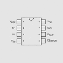 MCP3001-I/P 10bit Ser. ADC 1Ch SPI DIP8 MCP3001_, MCP3201_, MCP3301_