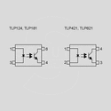 TLP124 Optoc. 3,75kV 80V 50mA SMD Circuit Diagrams