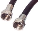 N-CABLE-525 F-kabel, Sort, han/han, 1,5m