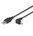 W93971 USB A han - USB mini B vinklet 1,8 mtr