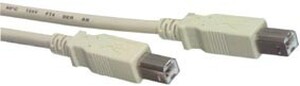 CABLE-142/3 USB-kabel, standard, B til B, 3 meter