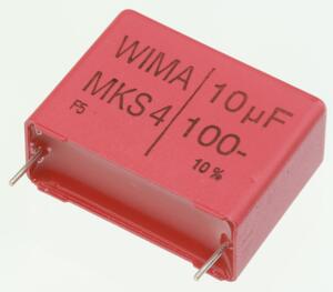 MKS4U010K100-27 MKT Capacitor 10uF 100V 10% P27,5