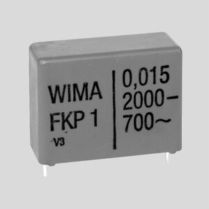 FKP1P220K2000-15 FKP Capacitor 220pF 2000V 10% P15