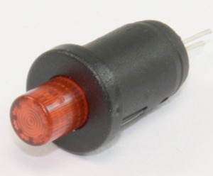 LDS11RT Trykafbryder 1-pol ON/OFF LED Red
