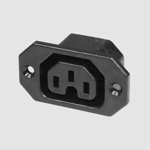 WGD4-6,3 IEC C15 Power Jack, Spacing=40mm 6,3mm