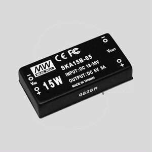 SKA15C-15 DC/DC-Conv 36-72V:+15V 1000mA 15W