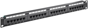 W93865 Patch Panel CAT5E 24p unshielded Sort W93865