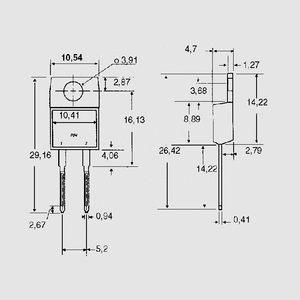 DSEI20-12A FRED 1200V 17A 78W 40ns TO220AC TO220AC