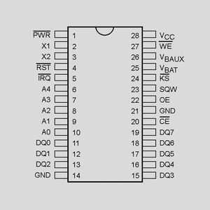 DS1501W+ RTC Par. 8Bit 256B NV SRAM DIP28 600mil DS1501W+