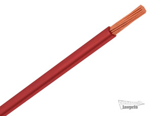 H07VK600RT PVC-ledning, H07V-K, 6mm², rød