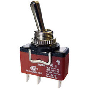 C3920BEAAA Switch 1-pol 10A ON/OFF/ON Forseglet