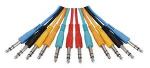 N-HQM-210/0.3 HQ BALANCED PATCHCABLE 6 COLOURED 0.30 m