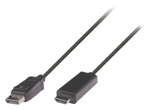 N-VLCP37100B30-3.0 DisplayPort - HDMI-kabel DisplayPort han - HDMI-stik 3,00 m sort