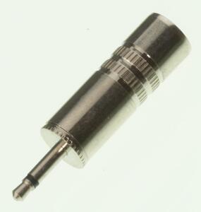 MONO2.5METAL Jack 2,5mm. Mono HAN Metal for kabel Sølv