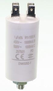 CBB60E-1/450 Motorstart kondensator 1uF, 450V Ø=30x57mm.