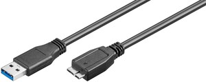 W95169 USB 3.0 plug (type A) > USB 3.0 micro plug (type B) 1m W95169