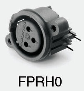 NC3FPR-H-0 3-pol XLR HUN chassis og printmontering NEUTRIK