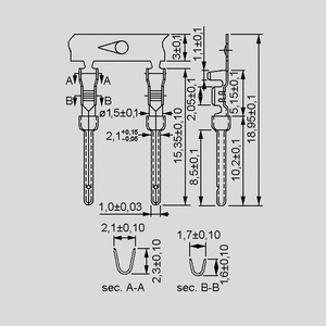 SL01CR Pin Contact for SL_CR Crimp Male 100 stk. SL01CR