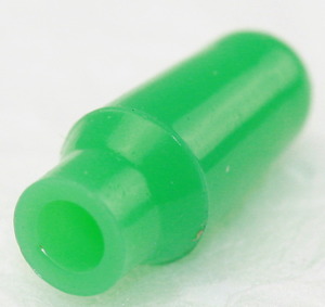 1AC2-6 Grebhætte Grøn for miniature. InnerØ=2,5mm.