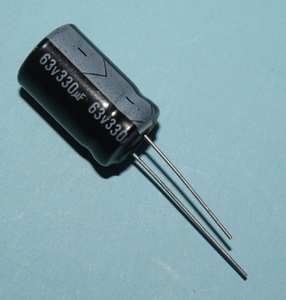 CS0330/63-P5 El-Capacitor 330µF/63V-P5-13x21