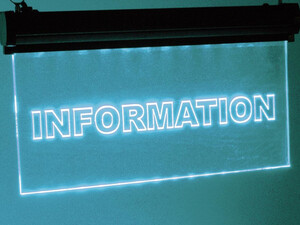 BN4029 Lysskilt LED, "INFORMATION" lysskilt information led-lys