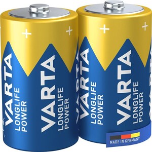 V4120D VARTA LR20, Alkaline Batteri, LR20, 1.5V, D, 2 stk.