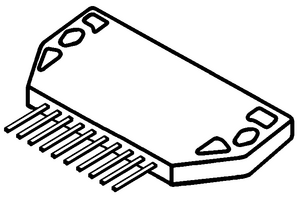 STK1030 Power Amplifier 10-pin
