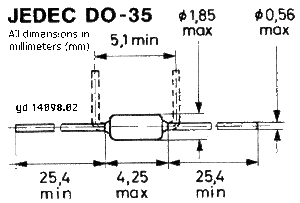 1N647 Si-Rectifier 400V 0,4A DO35