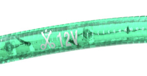 LYSSLANGE-GRØN-12V Lysslange, grøn, Ø=10mm. pris pr. meter