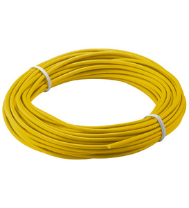 W55034 Wire LIY-V, 0.14mm², gul, (Tyk isolering) 10m