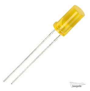 L-483YDT Diode 5mm, LED, flad top, gul