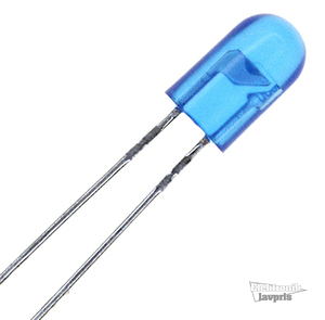 L5603QBC-D LED Lysdiode, 1400mcd, 40/20°, 5,2x4,6mm., klar blå