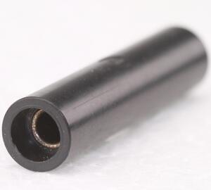 KD10BLACK Banana Coupler for 2 x Ø=4mm. SORT