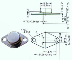 2N6077 SI-N 300V 7A 45W &gt;1MHz TO-66